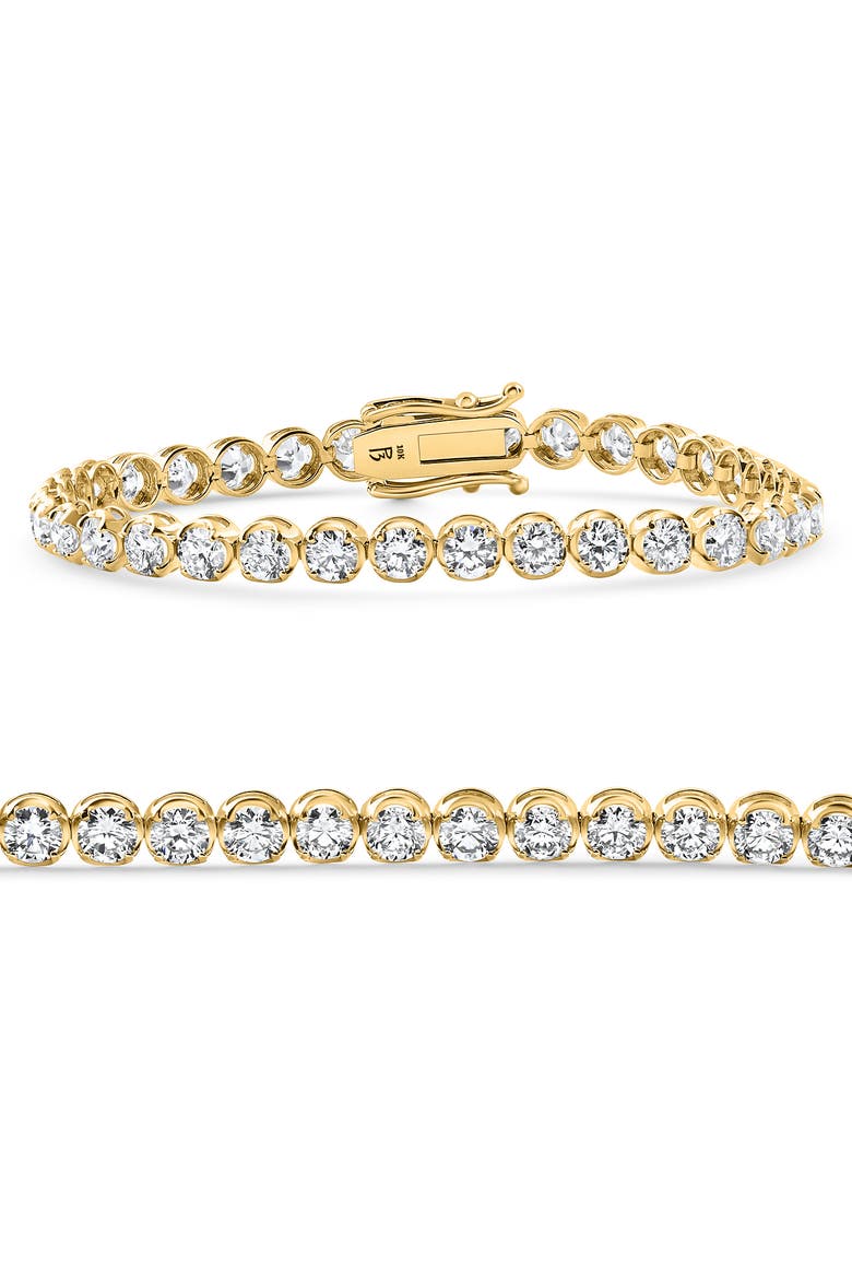 8.80Ct Diamond Angelica Tennis Bracelet 14k Gold 7" Lab Grown, Main, color, 14k Yellow Gold
