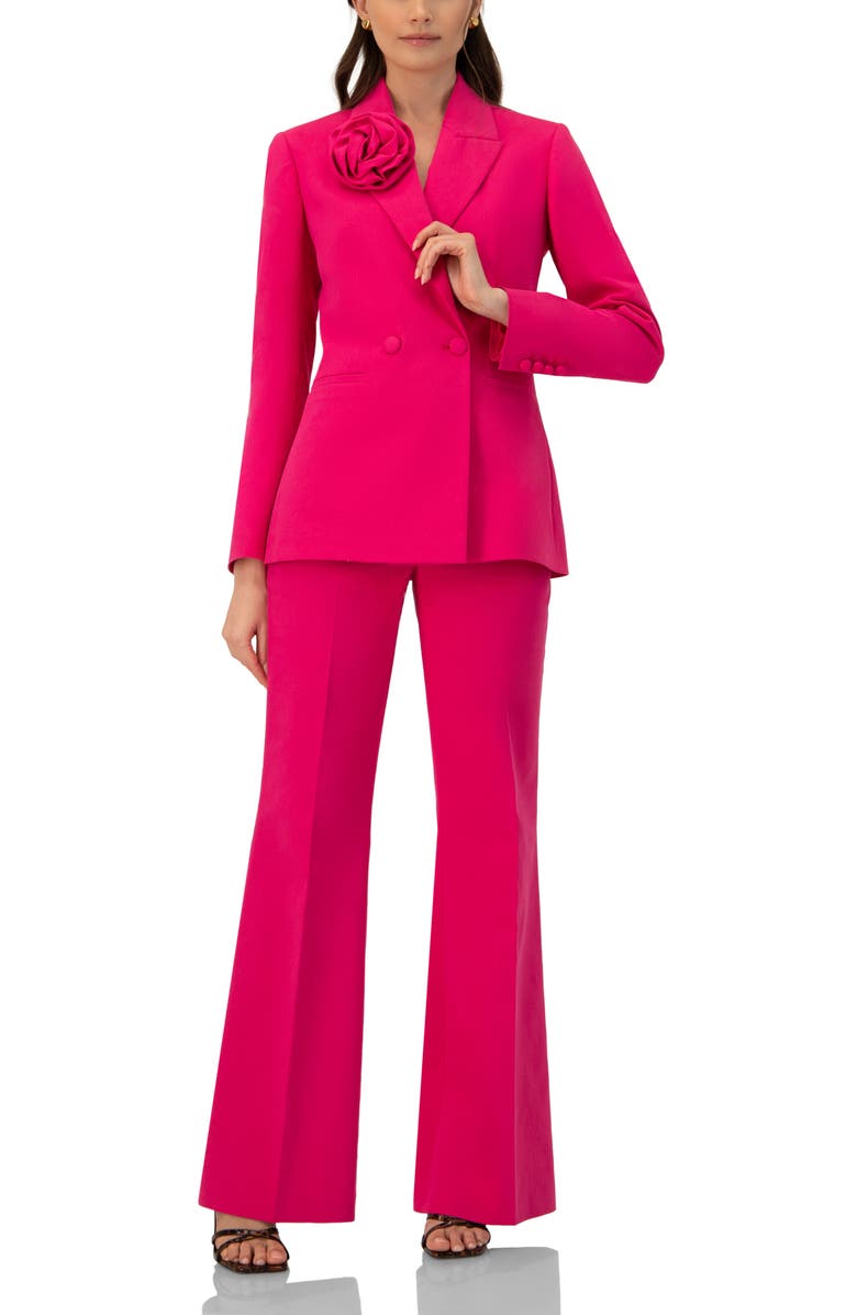 IVONNE Flared Semi-Bell Bottom Pants, Alternate, color, Fuchsia