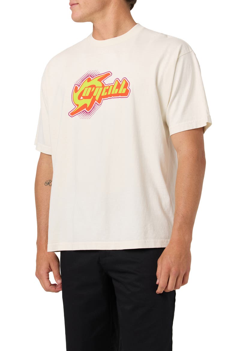 Peeling Boxy Cotton Graphic T-Shirt, Alternate, color, TOFU