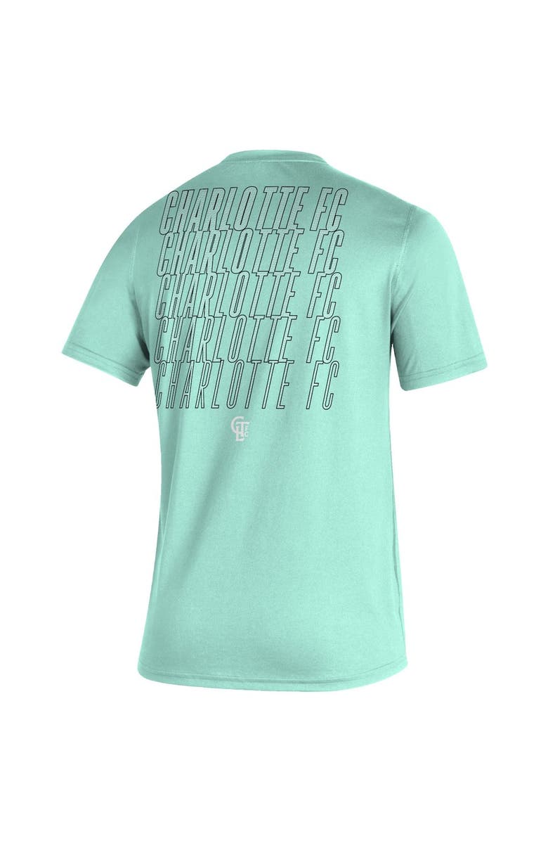 adidas Men's Charlotte FC Mint adidas Creator Club T-Shirt, Alternate, color,