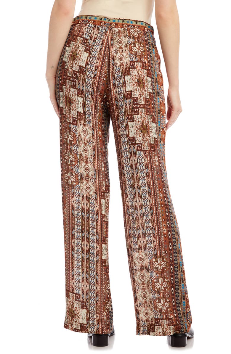 Karen Kane Island Print Wide Leg Pants, Alternate, color,
