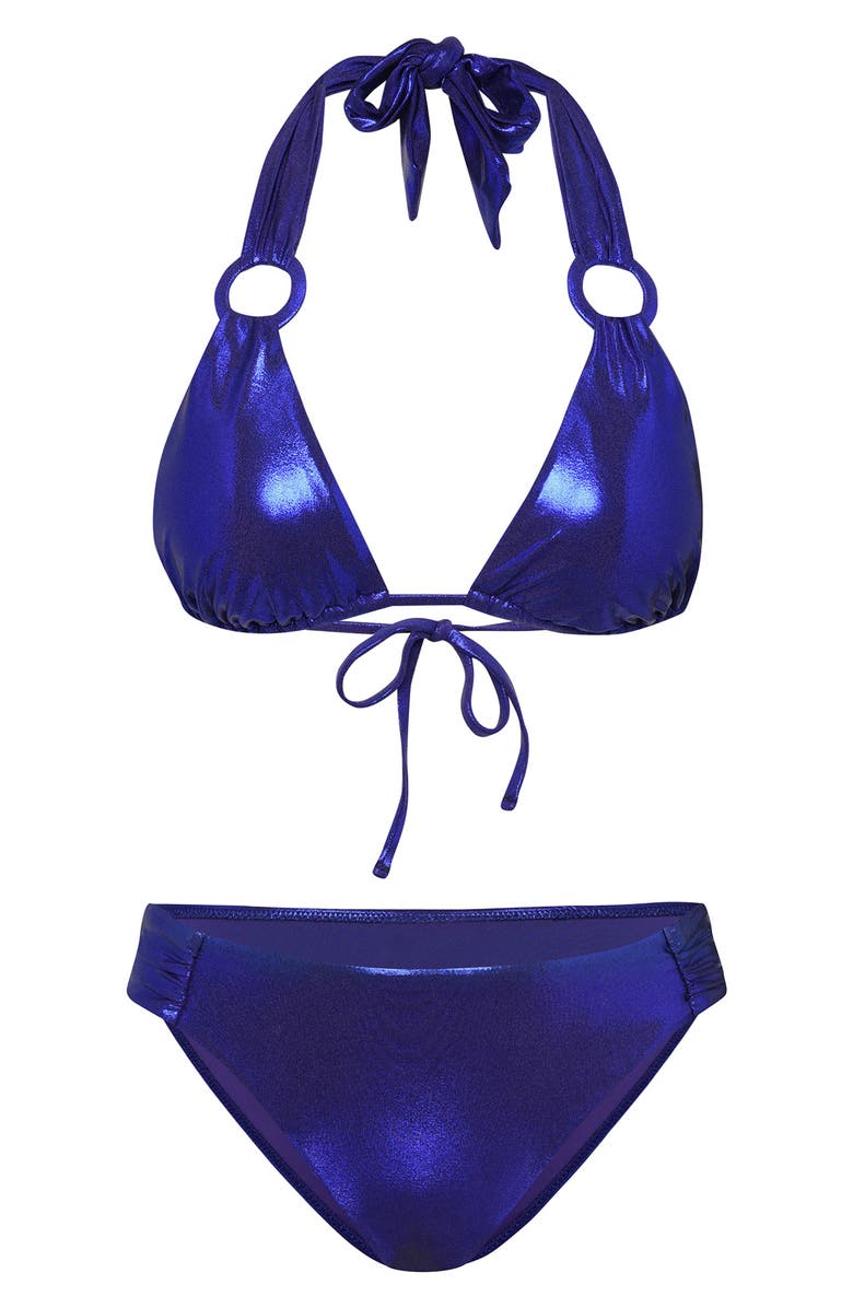 Sunshine 79 Sea Triangle Slider Bikini Top, Alternate, color, Ultramarine