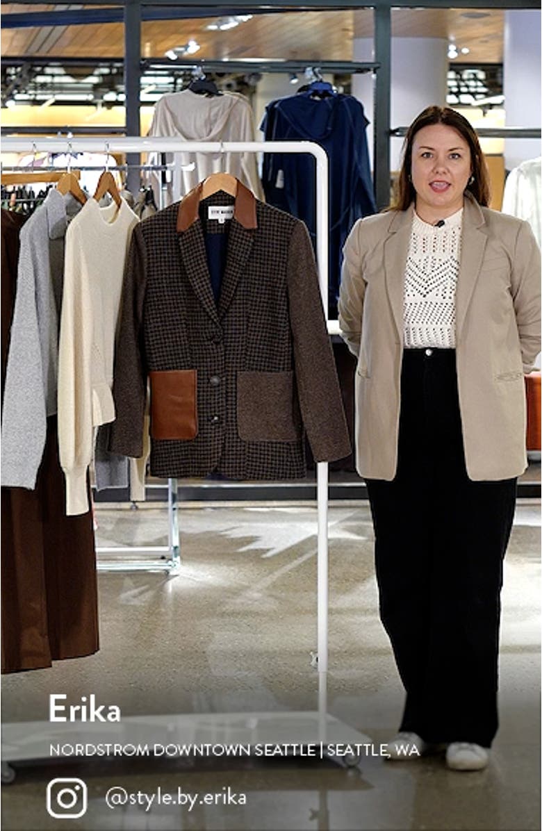 Kelly Mixed Media Blazer, sales video thumbnail