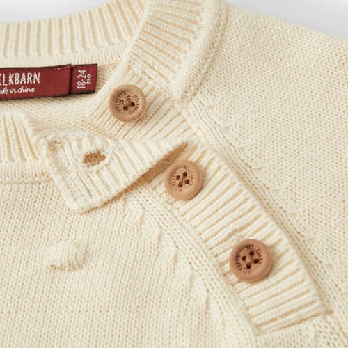 Milkbarn Knit Popcorn Sweater In Neutral