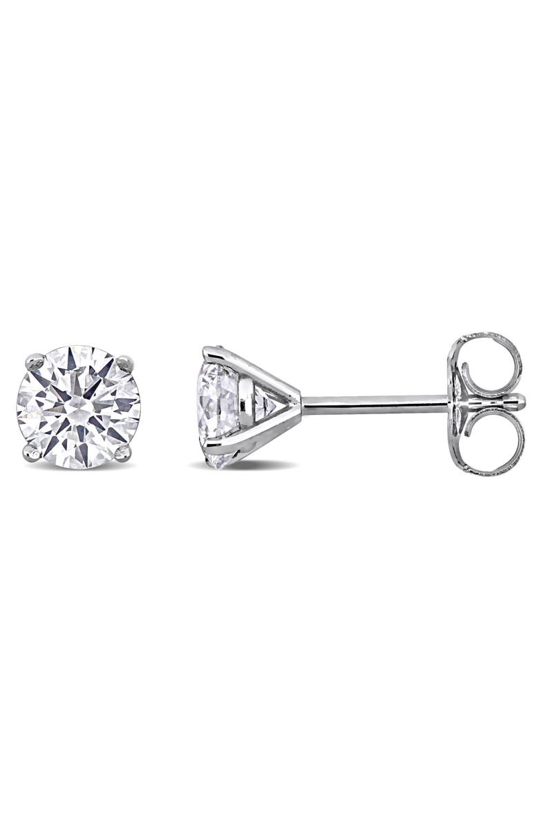 Julianna B. 1 CTW Lab-Grown Diamond Stud Earrings 14k, Main, color, White Gold