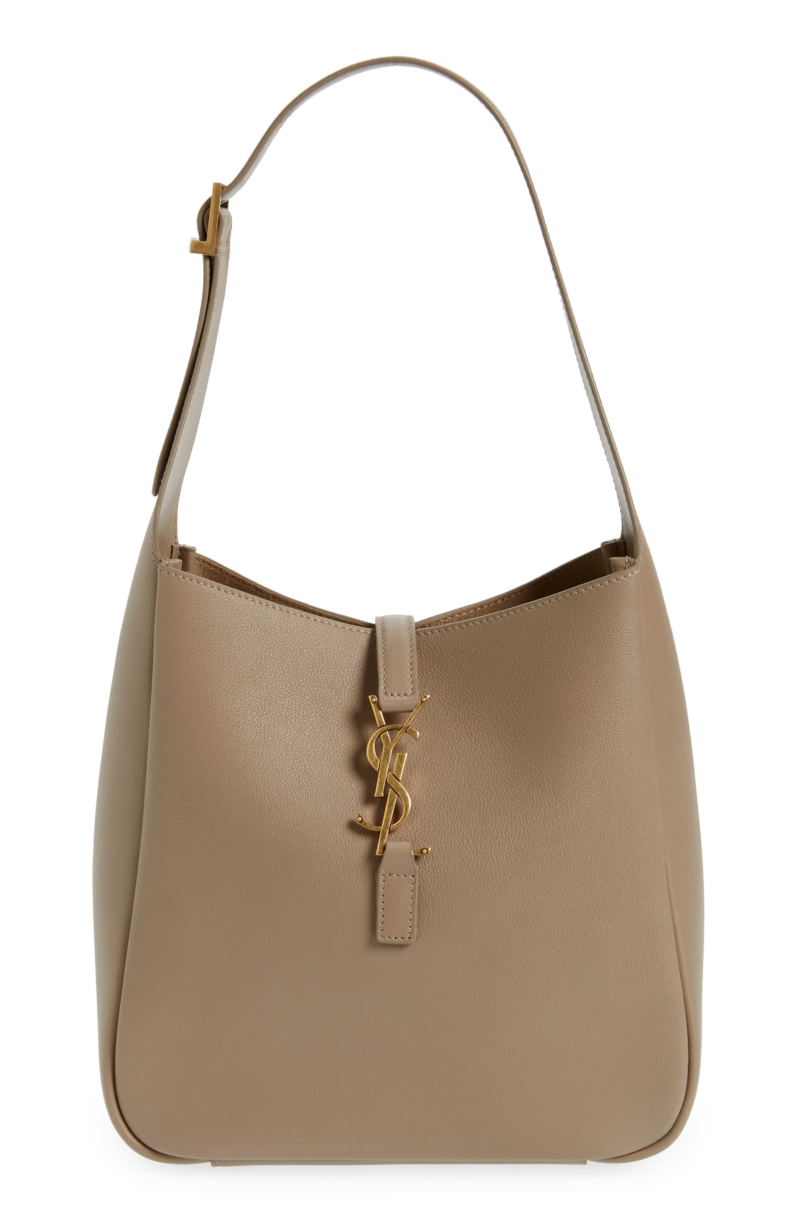 Женские сумки Saint Laurent Small Le 5 à 7 Leather Hobo