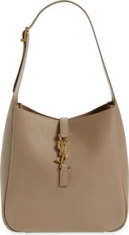 Saint Laurent Small Le 5 à 7 Leather Hobo