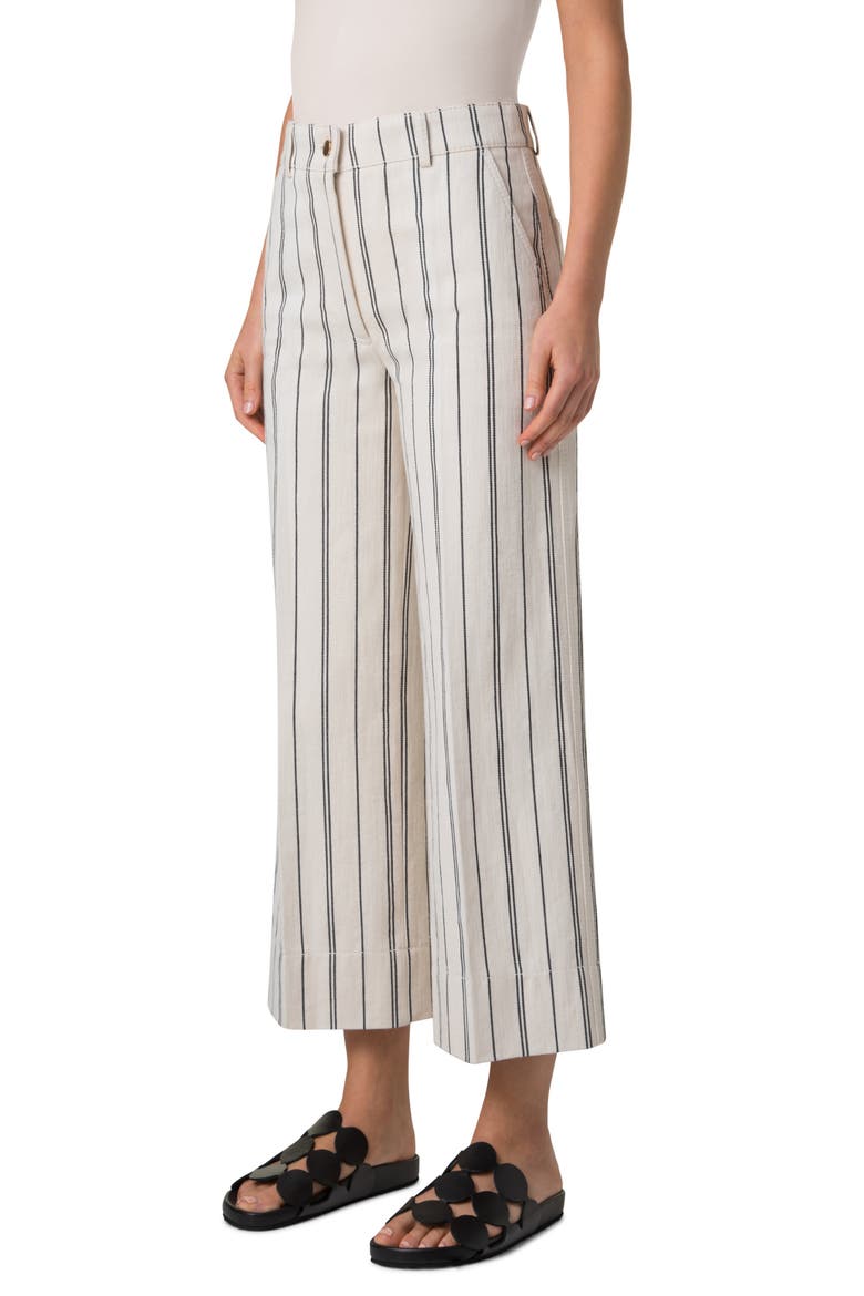 Chiara Stripe Wide Leg Crop Jeans, Alternate, color, CASHEW-BLACK