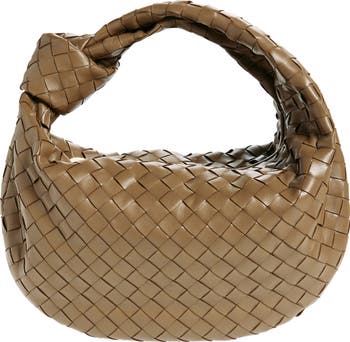 ハンドバッグ BOTTEGA VENETA JODIE TEEN HANDBAG IN INTRECCIATO NAPPA Bottega Veneta Light Blue Intrecciato Woven Nappa Leather