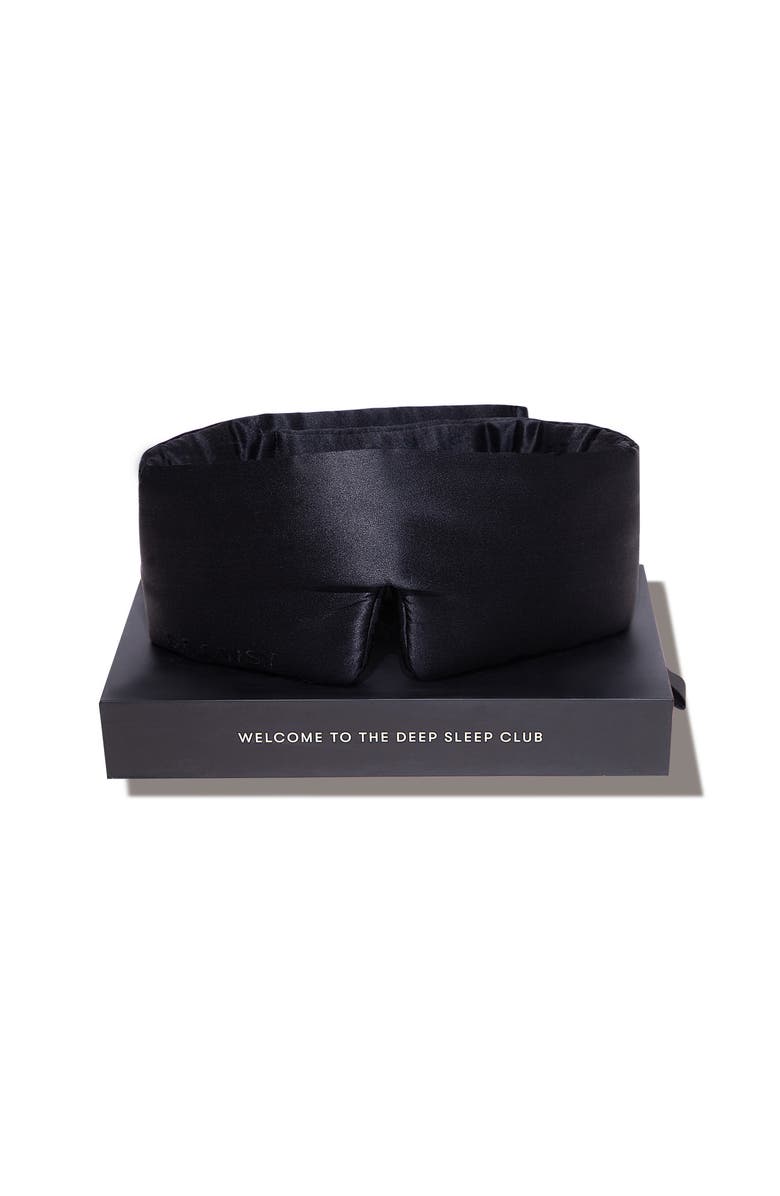 Drowsy Sleep Co. Silk Sleep Mask, Main, color, Black Jade