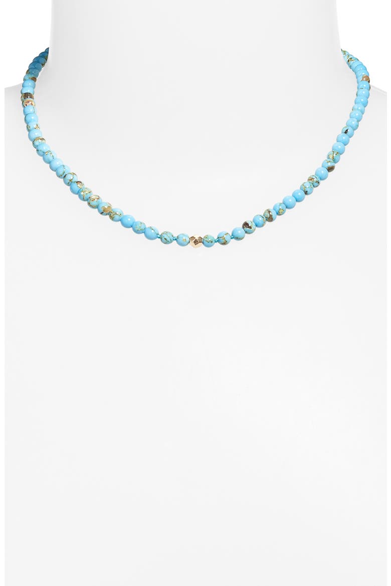 Boheme Turquoise Beaded Necklace, Alternate, color, BLUE