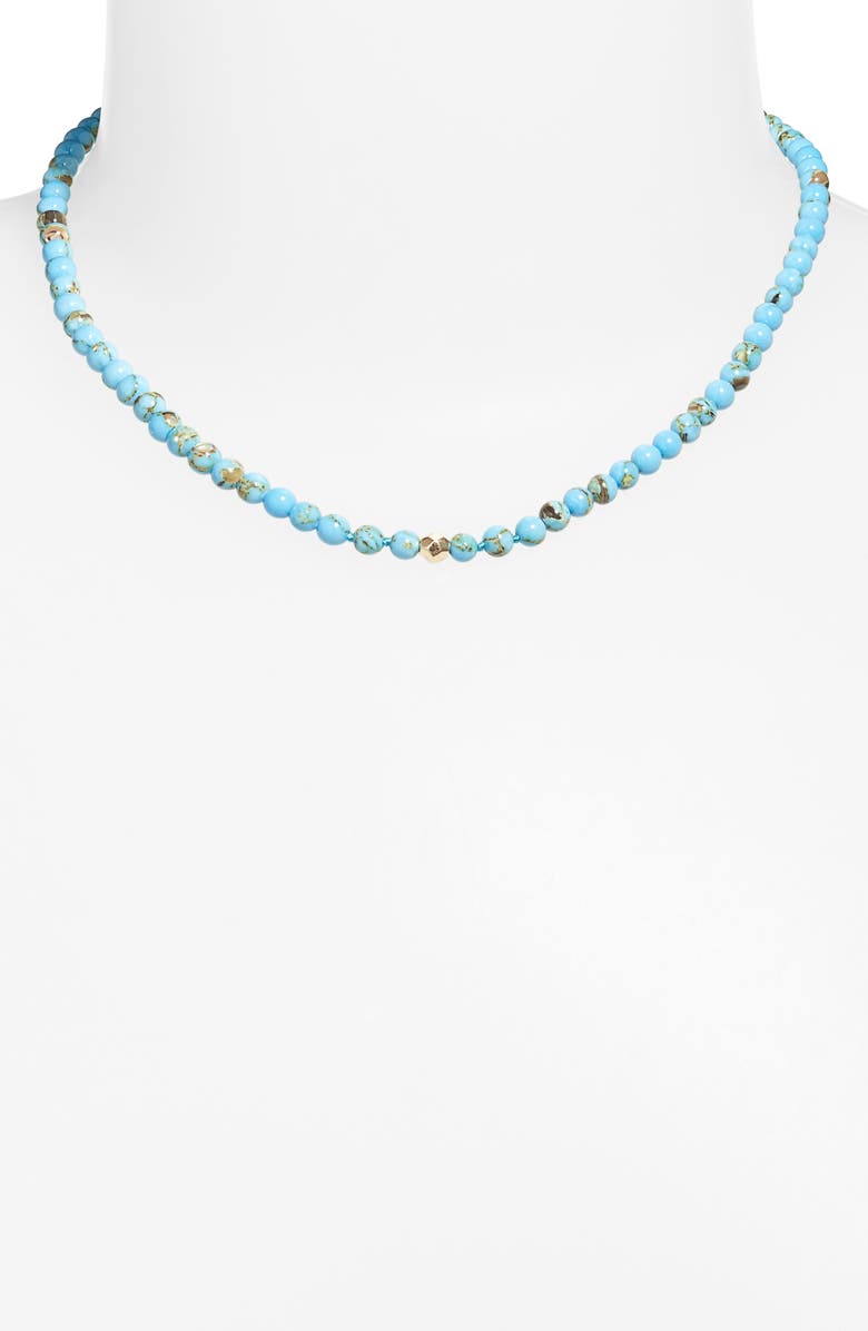 Anzie Boheme Turquoise Beaded Necklace, Alternate, color, Blue