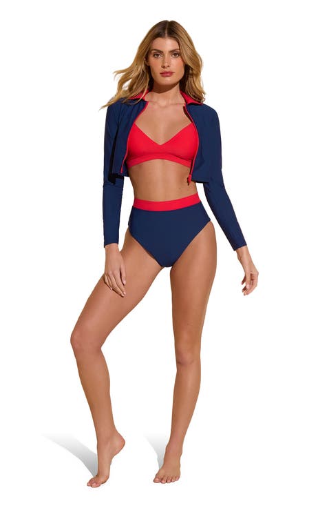 DreamSculpt High Waist Contrast Bikini Bottom