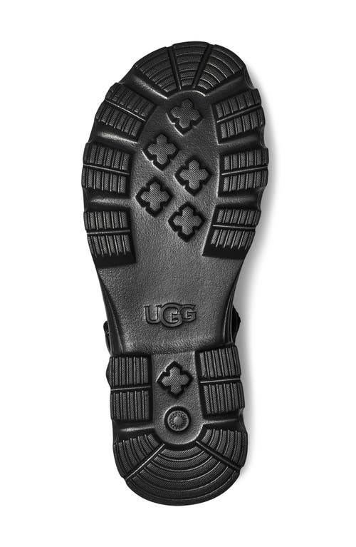 Ugg Cora52698s Sandals Womenblack Nubuck Leather Adjustable Strap Zogg1848 In Black