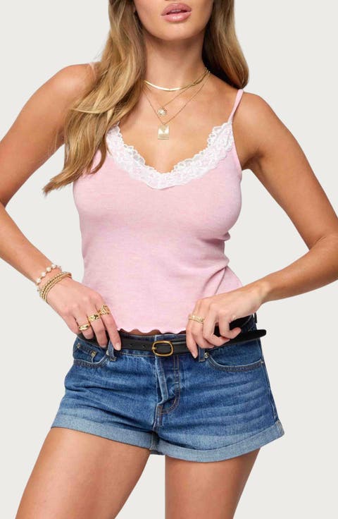 Gabrietta Lace Trim Camisole