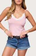 EDIKTED Gabrietta Lace Trim Camisole