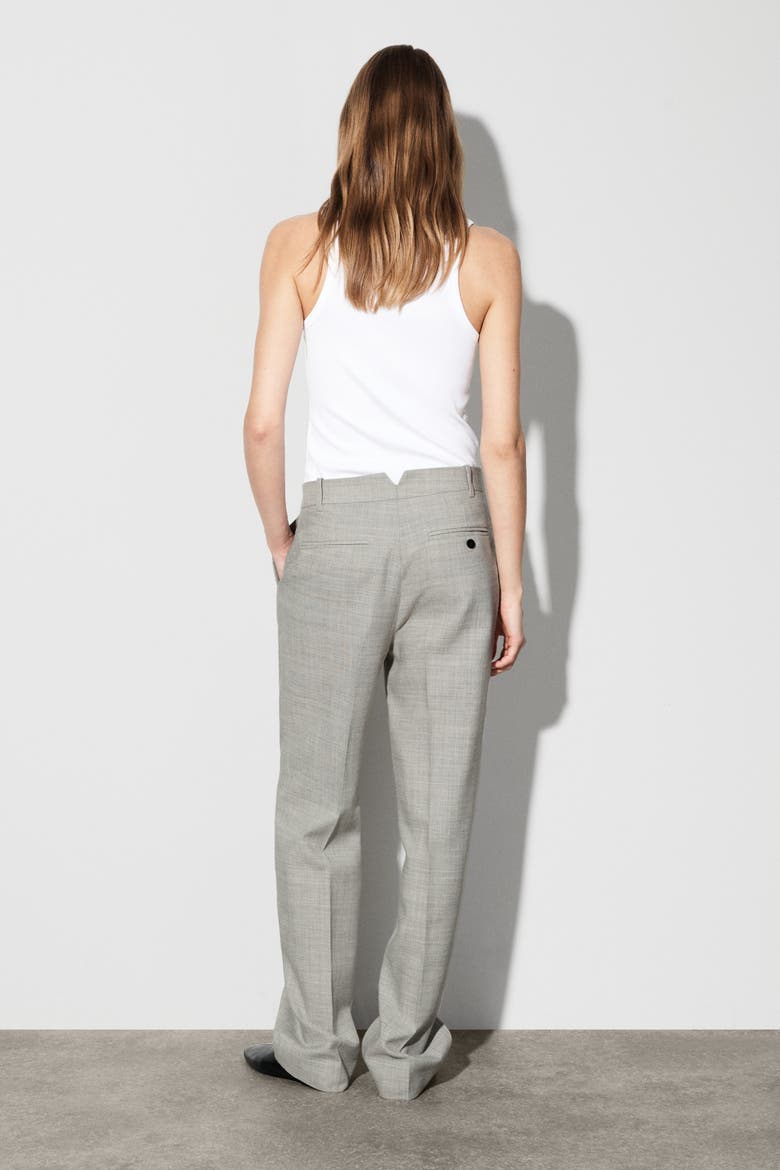 Wool-Blend Straight-Leg Pants, Alternate, color, TAUPE MELANGE