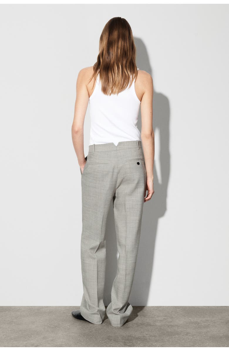 COS Wool-Blend Straight-Leg Pants, Alternate, color, Taupe Melange
