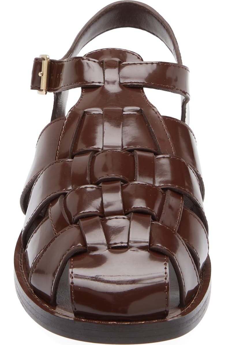 Loeffler Randall Max Caged Slingback Sandal, Alternate, color, Dark Brown