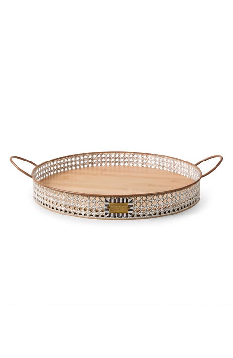 Cane Large Serving Tray