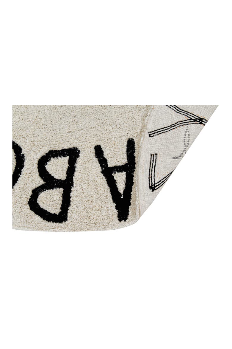 A to Z Rug, Alternate, color, ROUND BLACK
