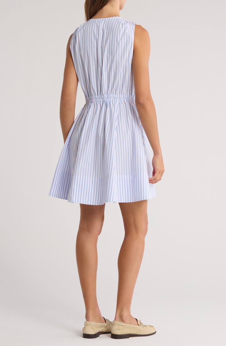 Derek Lam 10 Crosby Tia Sleeveless Cotton Dress, Alternate, color, Blue Multi