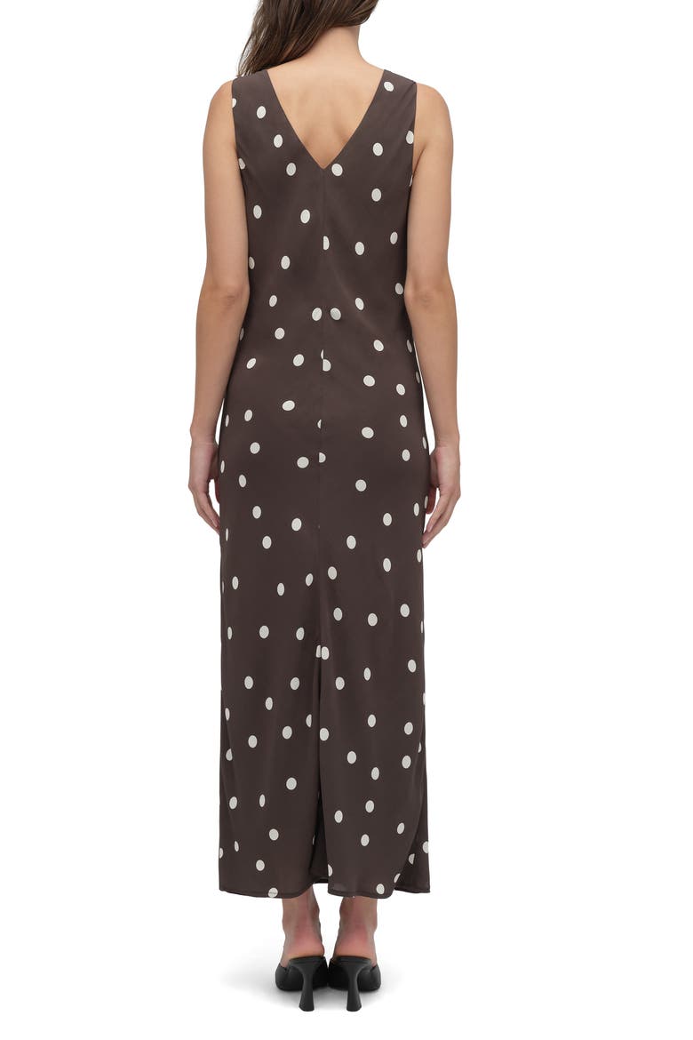 The Anyday Anytime Sleeveless Maxi Dress, Alternate, color, ESPRESSO POLKA DOT