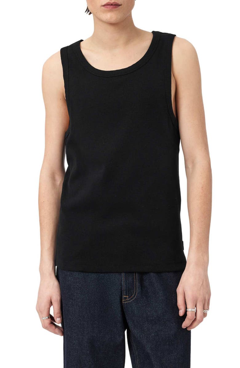 AllSaints Axel Vest, Main, color, Jet Black