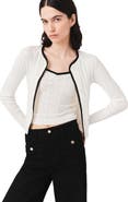 maje Pointelle knit twinset