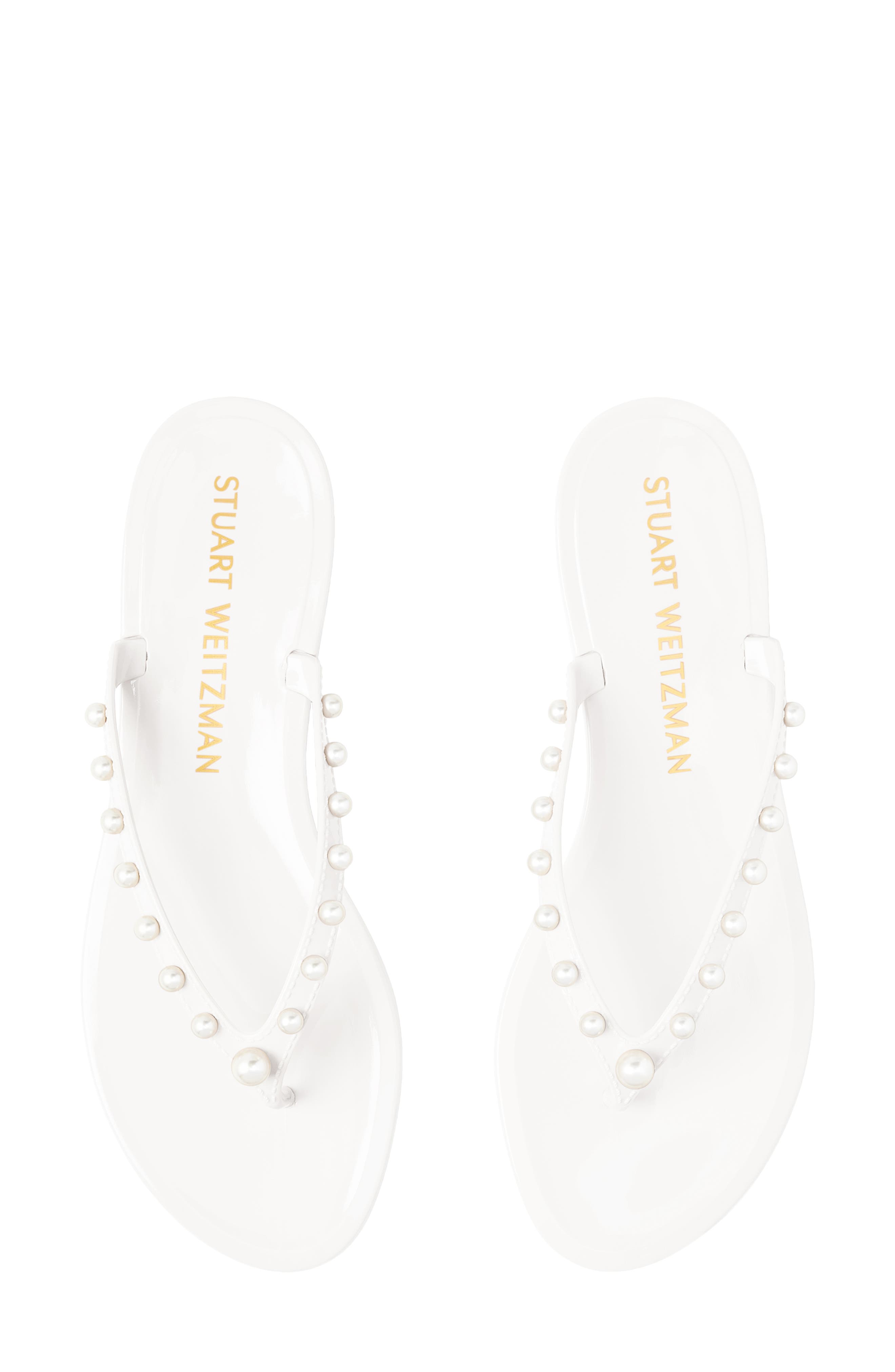 Goldie Jelly Flip Flop, Alternate, color, WHITE.