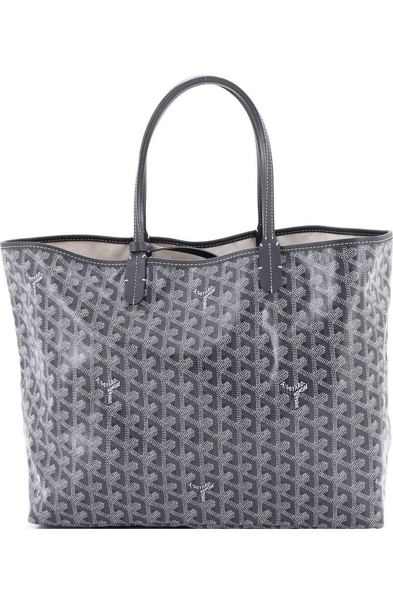Pre-Owned Goyard Saint Louis Tote Coated Canvas PM, Main, color, Gray
