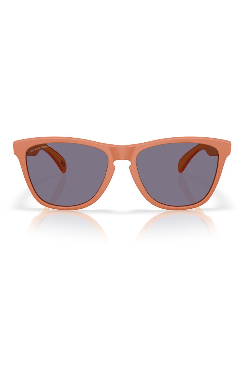55mm Polarized Rectangular Sunglasses, Main, color, MATTE GINGER / PRIZM GREY