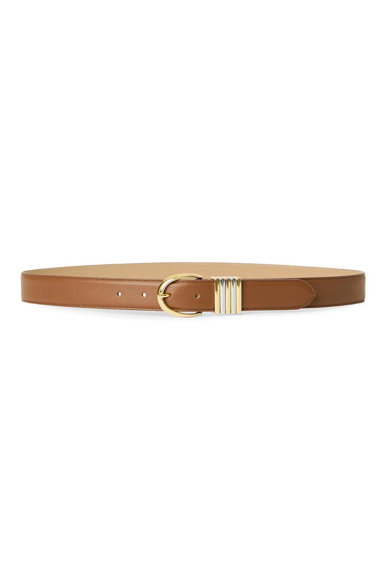 Romy Leather Belt, Main, color, TOBACCO GOLD