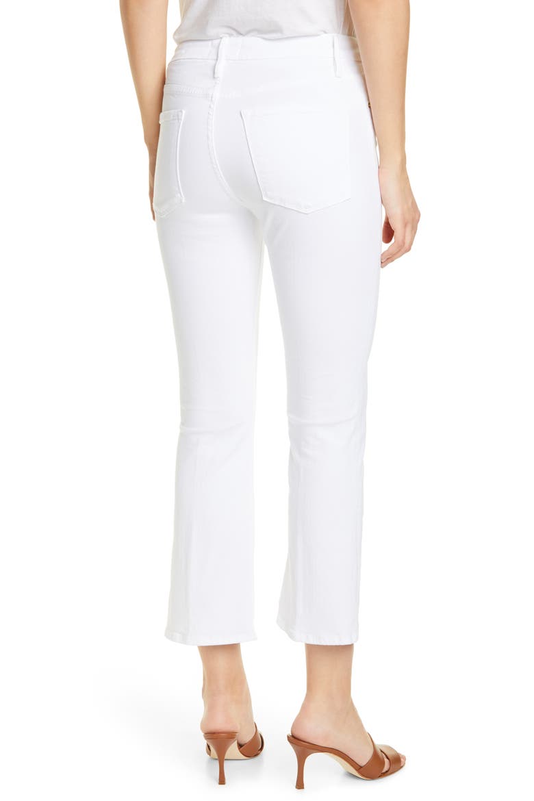 Le Crop Mini Bootcut Jeans, Alternate, color, BLANC