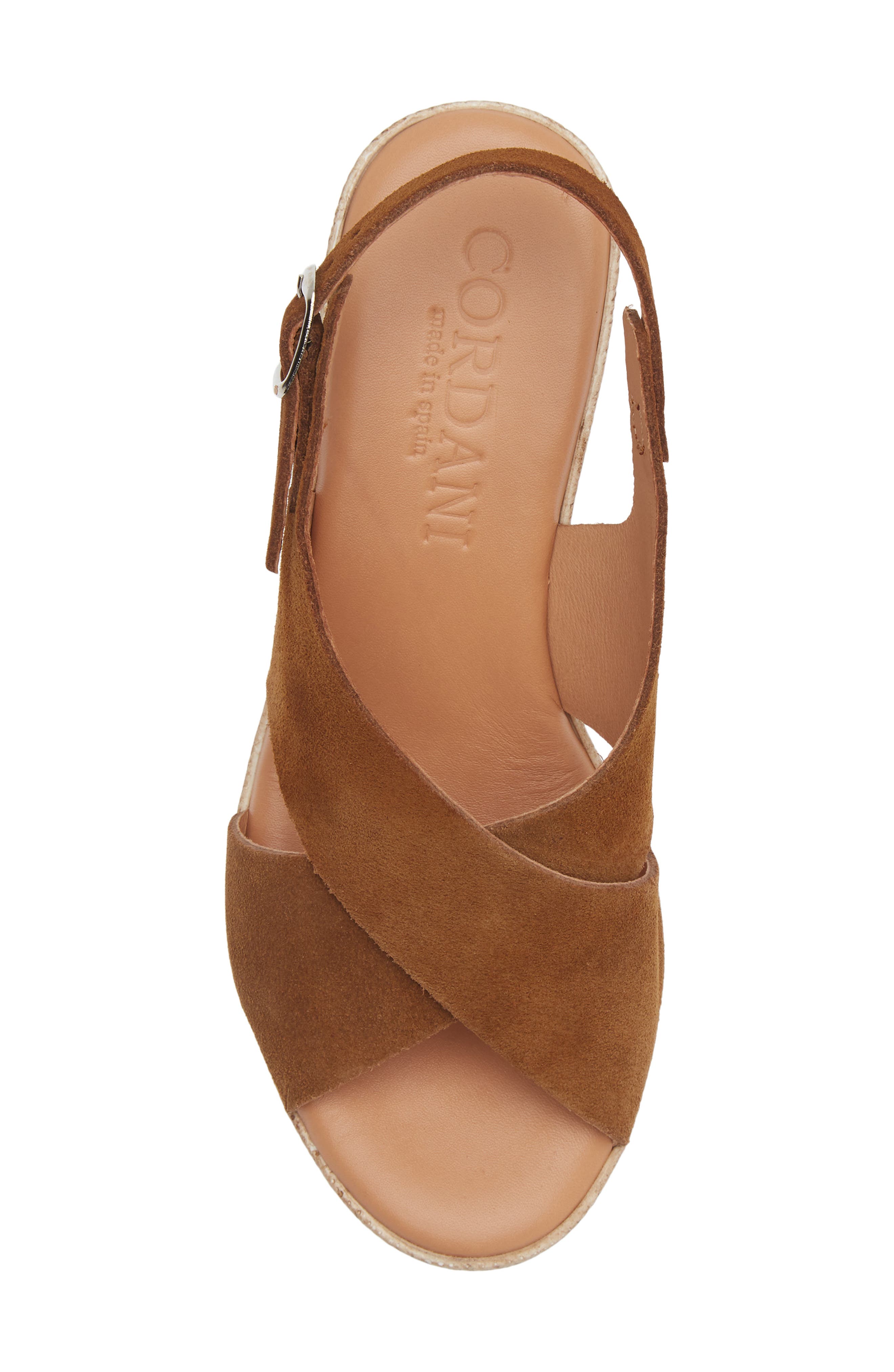 Cordani Marianne Slingback Platform Sandal, Alternate, color, Roble Suede
