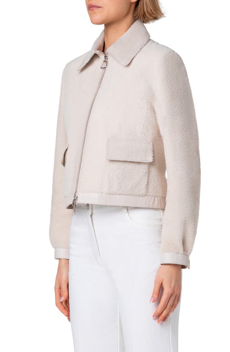 Akris Sady Genuine Shearling Jacket, Alternate, color, 