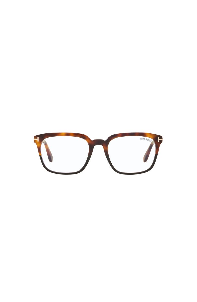 TOM FORD 53mm Square optical glasses, Alternate, color, Brown