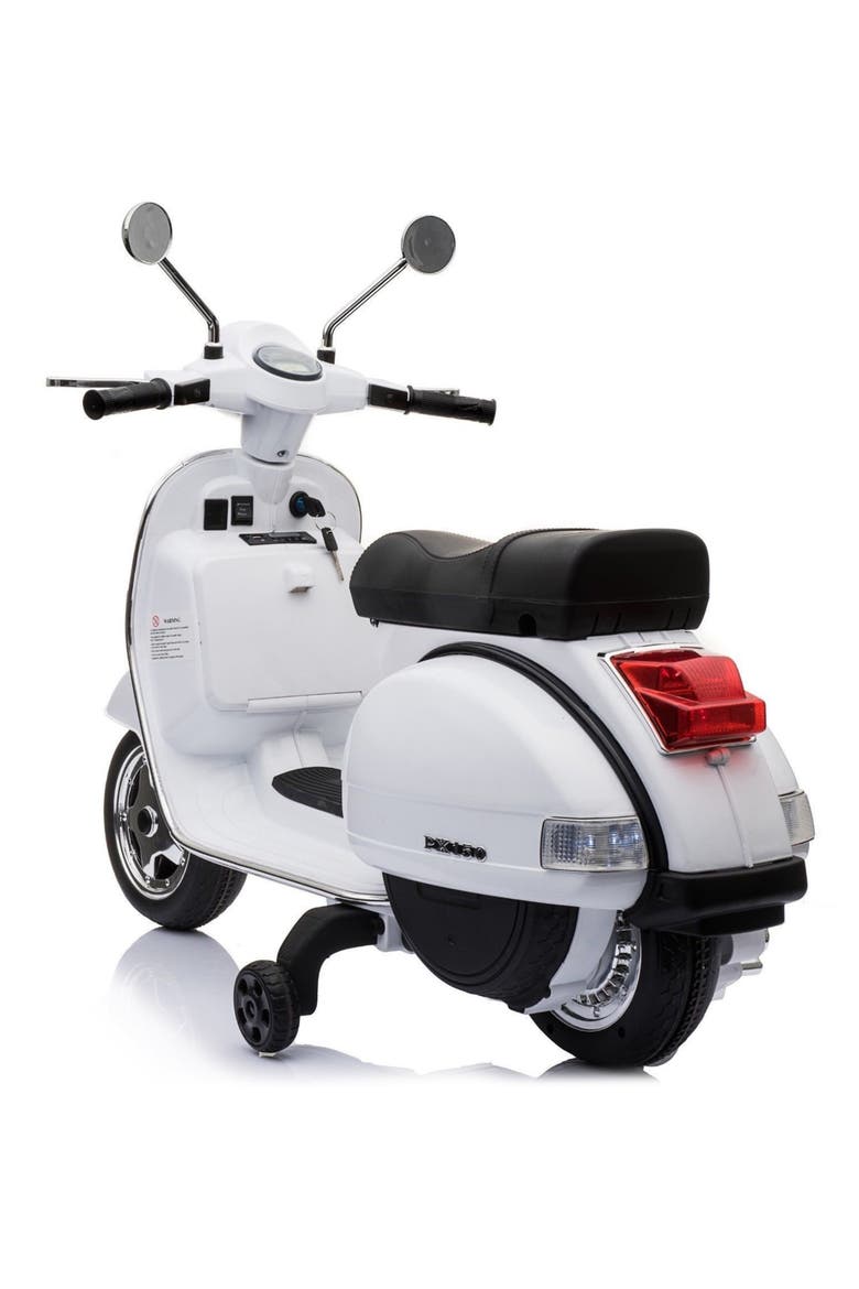 Kids' Vespa 12V Scooter, Alternate, color, WHITE