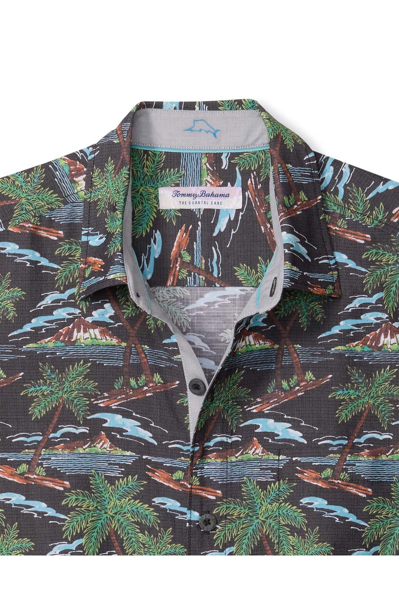 Tommy Bahama Coastal Ease Isle be There IslandZone<sup>®</sup> Short Sleeve Button-Up Shirt, Alternate, color, Stone Brown