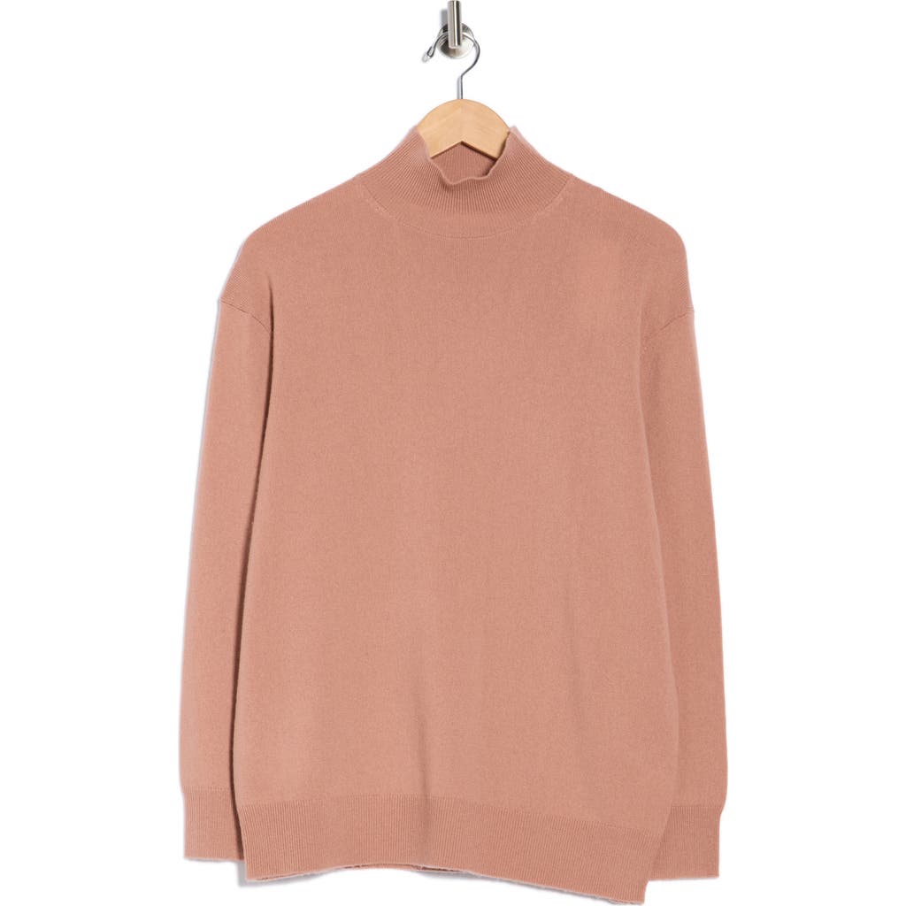 Vince Weekend Wool & Cashmere Turtleneck Sweater In Pink