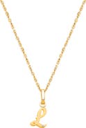 Tiny Blessings 14K Gold Diamond Initial 12-14" Necklace