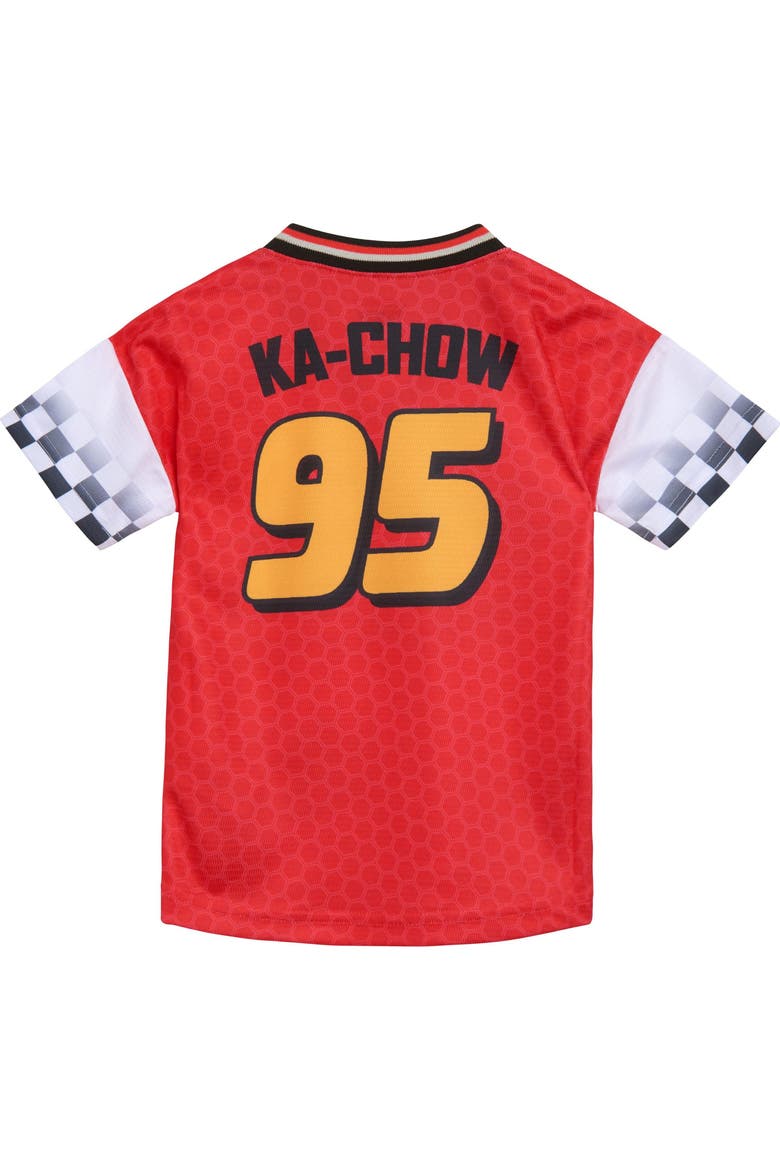 Pixar Short Sleeve Soccer Jersey, Alternate, color, Lightning McQueen Red