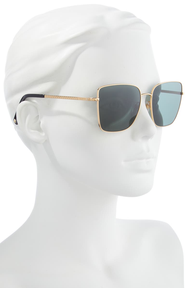Valentino 57mm Butterfly Sunglasses, Alternate, color,