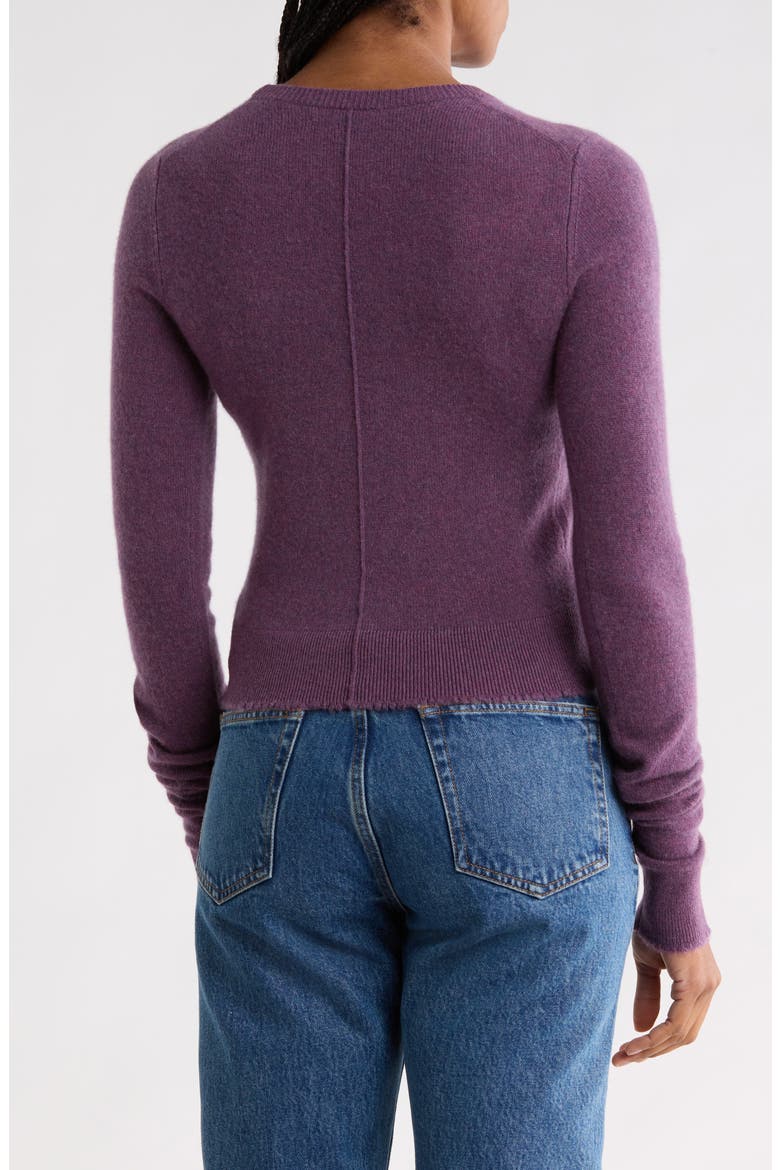 Cashmere Crewneck Sweater, Alternate, color, RAISIN