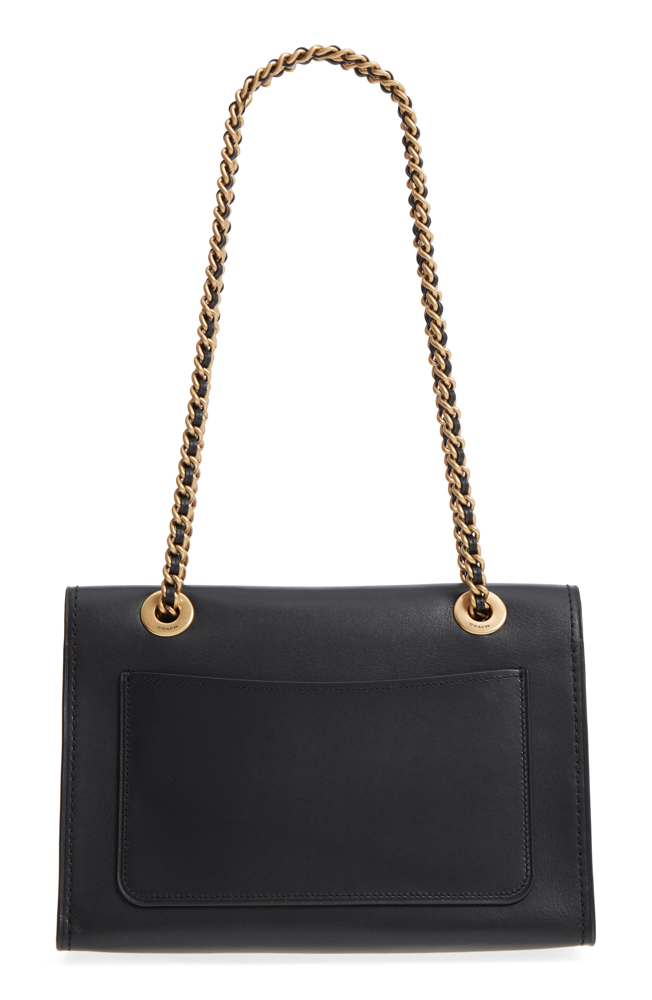 COACH Parker Leather Shoulder Bag, Alternate, color, 