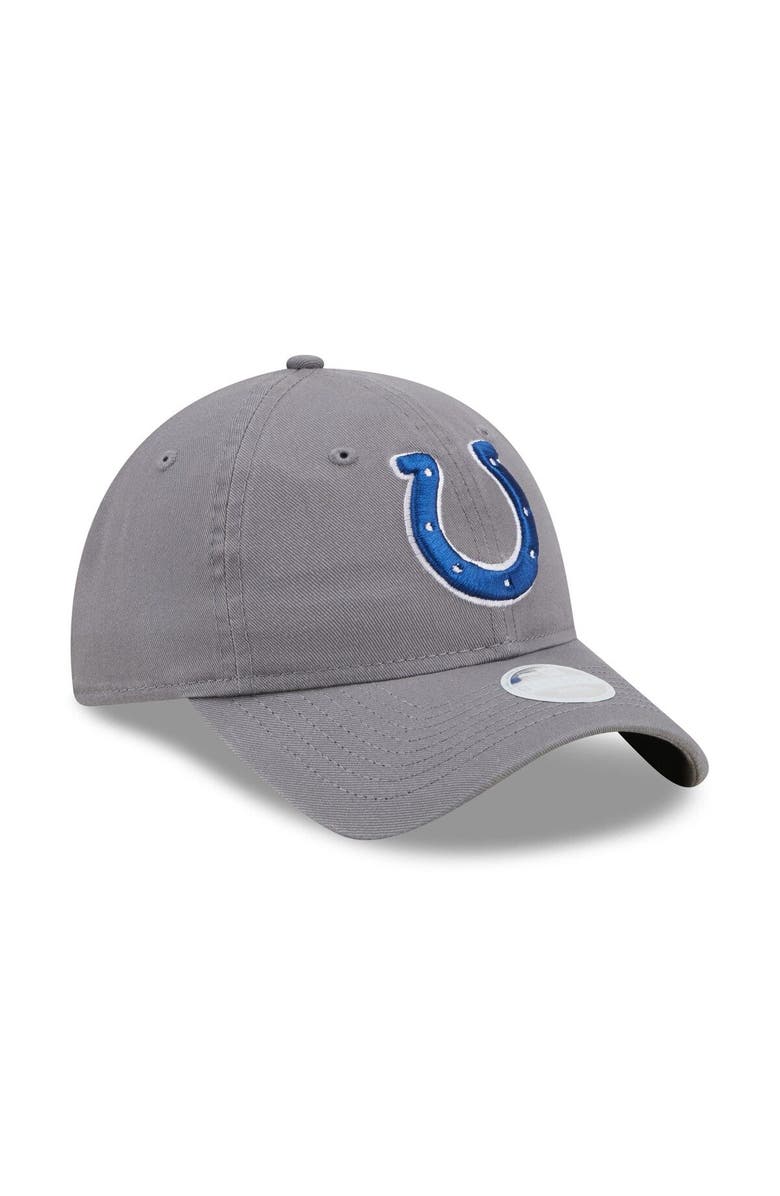 New Era Women's New Era Graphite Indianapolis Colts Core Classic 2.0 9TWENTY Adjustable Hat, Alternate, color, 
