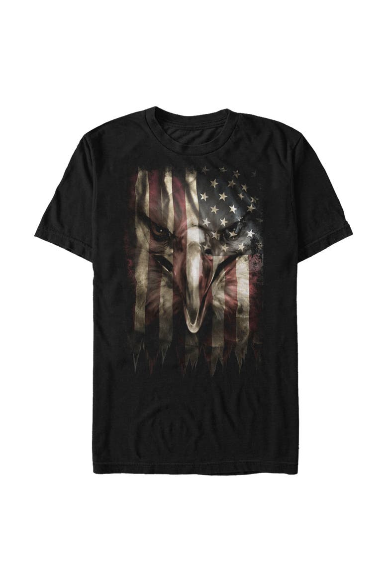 Men's Lost Gods Heroic American Eagle  Graphic T-Shirt, Main, color, Black