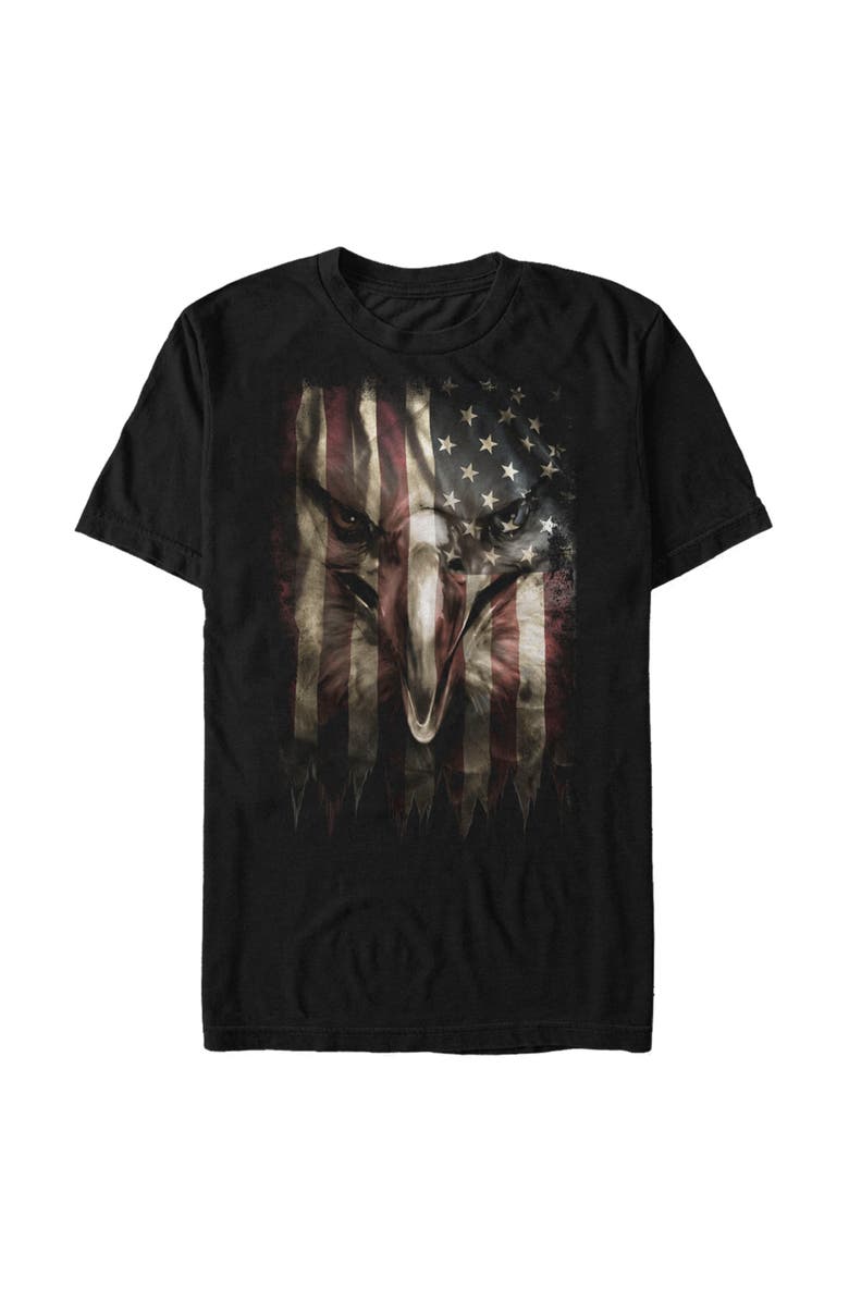 Lost Gods Men's Lost Gods Heroic American Eagle  Graphic T-Shirt, Main, color, Black