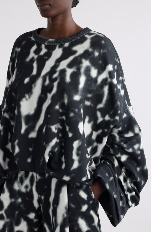 Shop Dries Van Noten Oversize Draped Bubble Hem Sweatshirt In Black