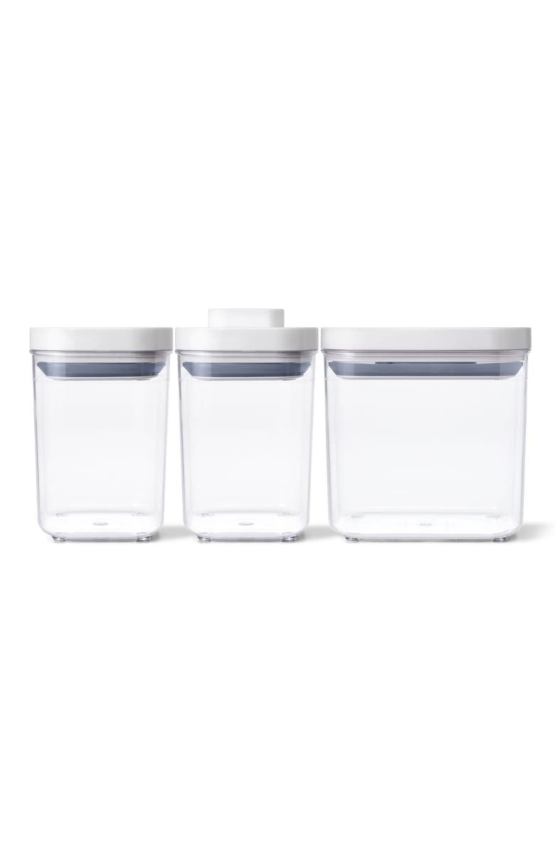 OXO SoftWorks POP 3-Piece Airtight Food Storage Set, Main, color, 